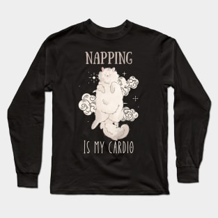 Napping is my cardio - Persian Cat - Gifts for cat lovers Long Sleeve T-Shirt